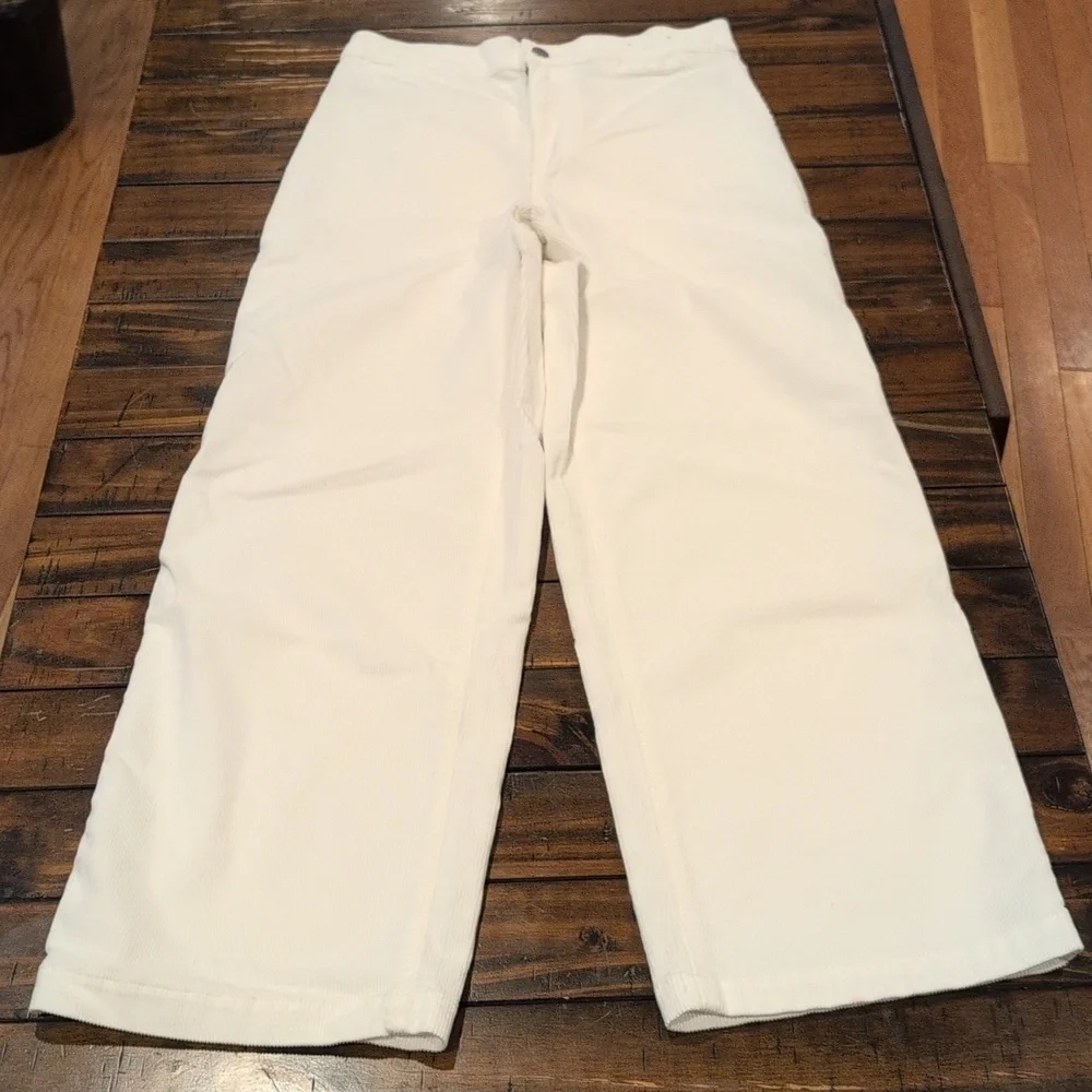 Madewell Corduroy Emmett Wide Leg Welt Pocket Pant - Picture 4 of 11